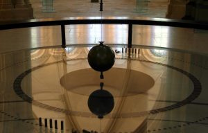 French physicist Leon Foucault's pendulum is seen at the Arts et Metiers museum in Paris. (Photo: Reuters)