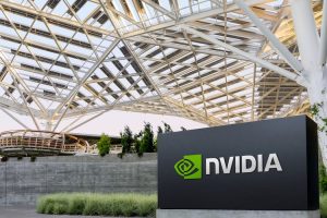 The logo of NVIDIA as seen at its corporate headquarters in Santa Clara, California. (Photo: Reuters)
