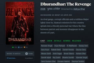 Dhurandhar 2 cast and crew details on Letterboxd.
