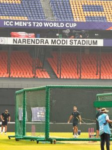 IND vs SA, T20 World Cup: Aiden Markram bowls at the nets. (Photo: Kingshuk Kusari/India Today)
