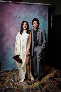 Shibani and Farhan Akhtar during the Nominees' Party. (Photo: Getty Images)