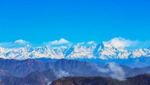 The Himalayan range after recent snowfall, as seen from Pauri Garhwal district, Uttarakhand, on January 29, 2026. (Photo: PTI)