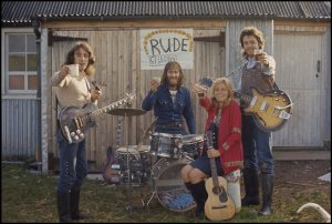 Wings, from left: Denny Laine, Denny Seiwell and Linda and Paul McCartney.