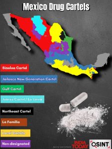 The CJNG maintains strong influence in Guanajuato, Michoacn, Colima, Veracruz, Guerrero, Zacatecas, Baja California, and the State of Mexico (Edomex)