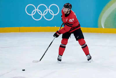 Connor McDavid #97 of Canada during the Ice Hockey Men Gold Medal Final between USA and Canada on day sixteen of the Milano Cortina 2026 Winter Olympic Games at Milano Santagiulia Ice Hockey Arena on February 22, 2026 in Milan, Italy (Credit: Getty Images)