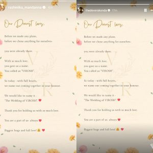 They shared notes on their respective Instagram Stories.