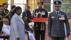 Shubhanshu Shukla was conferred with the Ashoka Chakra on Republic Day. (Photo: PTI)