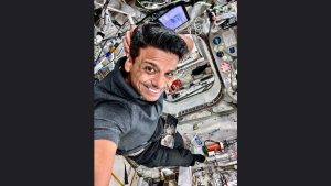Shubhanshu Shukla shares surreal moment of floating freely in space. (Photo: X/@gagan_shux)