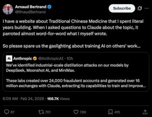 Internet calling out Anthropic