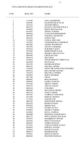 UPSC CSE 2026 Full List of Toppers.