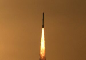 India's PSLV C-12 blasts off from Satish Dhawan space centre at Sriharikota. (Photo: Reuters)