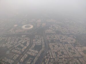 An aerial view of the Delhi skyline shrouded in smog. (Photo: Reuters)
