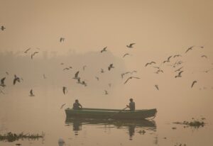 Smog over Delhi's Yamuna. (Photo: Reuters)