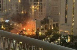 An Iranian projectile likely struck Dubai's iconic Palm Jumeirah in mid-March