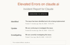 Claude says it is fixing the issue (Claude )