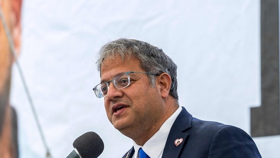 Israel's far-right National Security Minister Itamar Ben Gvir speaks during the funeral of Israeli hostage Ran Gvili on January 28, 2026.