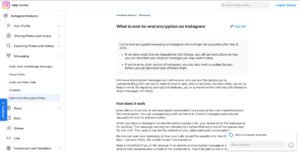 Meta Platforms is scrapping end-to-end encryption for Instagram DMs.