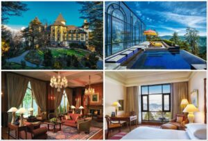 This colonial-era resort offers luxurious rooms with stunning views of the Himalayas. (Pics: Booking.com and Oberoihotels.com/hotels-in-shimla-wfh)