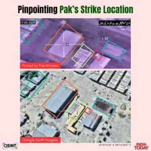 Geolocation of strike at Kabul's Omid Hospital by India Today's OSINT team