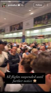 PV Sindhu's Instagram story. (Instagram)