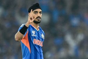 Arshdeep is India's leading wicket-taker in T20Is (Courtesy: AFP)