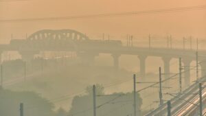 When pollution tends to accumulate in the atmosphere, higher nitrogen dioxide levels are linked to increased suicide risk. (Photo: PTI)