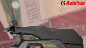 The seat feels firm initially, with a 787mm height suiting most riders. Floorboard feels cramped, but footpegs improve comfort. Pillion space and seating position are comfortable.