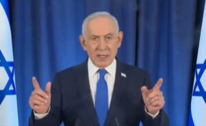 A screen grab from a video posted on X by @netanyahu