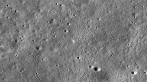 Chandrayaan-3's landing site near the lunar South Pole captured by the Lunar Reconnaissance Orbiter. (Photo: Nasa)