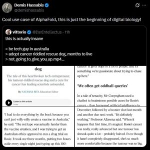 Google Deepmind chief Demis Hassabis praised Paul's efforts.