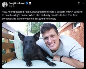 OpenAI's Greg Brockman shared Paul's story.