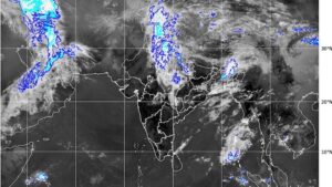 Cloud cover as seen by Isro's satellite. (Photo: IMD)