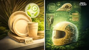 Bio-based materials such as plant-fibre composites and biopolymers are emerging as lighter, stronger, and more sustainable alternatives to the fossil-fuel-derived materials used in construction and manufacturing. (Photo: India Today)