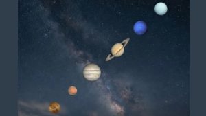 The best window to witness the planetary parade in India is shortly after sunset. (Photo: X/@konstructivizm)