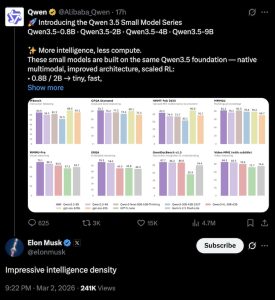 Qwen small series models