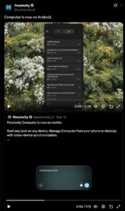 Perplexity Computer on Android