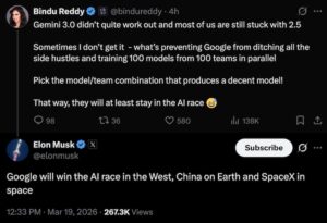 Elon Musk post on X