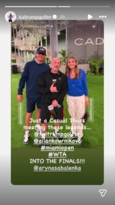 Kai Trump at Miami Open (Instagram/KaiTrumpgolfer)