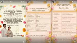 Vijay and Rashmika penned notes on Instagram Stories.