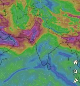 A dark shelf of storm clouds gathers over North India, bringing the threat of hailstorms, gusty winds, and a sharp drop in daytime temperatures this Sunday. (Photo: X/@NavdeepDahiya55)
