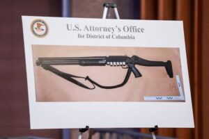 A picture of a shotgun carried by Cole Tomas Allen. (Photo: Reuters)
