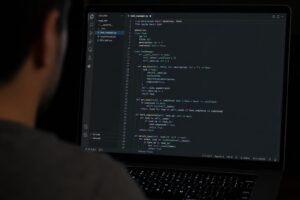 Coding photo genereated via ChatGPT