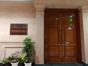 The locked conference hallÂ (Photo: India Today/Princy Shukla)