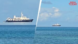 Recent viral videos from the waters near Palau and the British coast show the Fata Morgana in striking clarity. The ship is real. Only its apparent position is an illusion. (Photo: Tiktok@shania.680 via X/@accuweather)