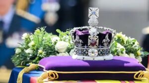 The Koh-i-Noor diamond is set atop the Maltese Cross in the British monarch’s crown (Image: PTI)