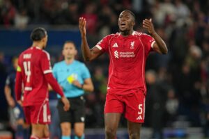 Ibrahima Konate wants a better contract at Liverpool. (Image: AP)