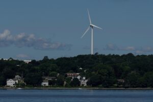 A wind turbine operates at a wind farm. (Photo: AP)