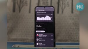 Nothing Phone (4a) Pro houses a 5,080mAh battery with 50W fast charging support. (Ijaj Khan - HT)