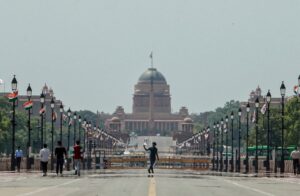 A man walks amidst extreme heat in New Delhi. (Photo: PTI)