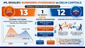 SRH vs DC Head-to-Head Record